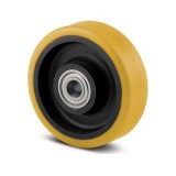 TENTE Öntöttvas Kerék Pur Futófelülettel 125-Ös