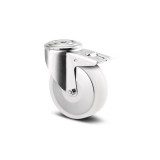 TENTE Poliamid Hátfuratos Önbeálló Görgő Totálfékkel 100