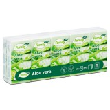Tento Family papír zsebkendő 10x10db 3 rétegű Aloe Vera