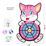 Tépőzáras célbadobó tábla, ajándék labdával