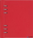 Tervező, naptár és füzet betéttel, A5, FILOFAX 'Clipbook Classic', piros