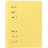 Tervező, naptár és füzet betéttel, A5, FILOFAX "Clipbook Classic Pastel", pasztellsárga