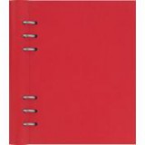 Tervező, naptár és füzet betéttel, A5, FILOFAX "Clipbook Classic", piros