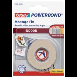 Tesa Powerbond 19mm x 1.5m Beltéri kétoldalas ragasztó - Fehér (55740-00003-02)