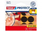 Tesa Protect karcolásgátló filckorong, barna 22mm