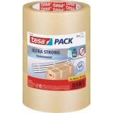 Tesa ULTRA STRONG (51124-00007-01) Csomagolószalag pack® Átlátszó (H x Sz) 66 m x 50 mm 3 db (51124-00007-01)