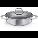 TESCOMA 780564.00 SteelCRAFT mély, fedővel, 24 cm, 2 fogantyúval (8592973123296)