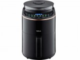 Tesla AF450BCS, Air fryer, 1500 W, 4.5 l, 30-200 C, Fekete-Réz, Forrólevegős sütő