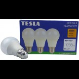 Tesla Lighting Tesla - LED izzó BULB E27, 9 W, 230 V, 1055 lm, 25000 h, 3000K meleg fehér, 220°, 3 db a csomagban (BL270930-3PACK)