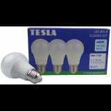 Tesla Lighting Tesla - LED izzó BULB E27, 9W, 230V, 1055lm, 25 000h, 4000K meleg fehér, 220st 3db csomagban (BL270940-3PACK)