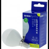 Tesla Lighting TESLA LED izzó miniglobe BULB E14, 8W, melegfehér (MG140830-7)