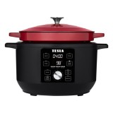 Tesla MultiCook MC600 Többfunkciós elektromos edény - Fekete/Piros (9512000)