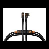 Tether Tools TetherPro Optima 10G USB-C apa - USB-C apa 90° 3.2 Adatkábel 4.6m - Fekete (CUC15RTG2-BLK)