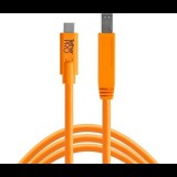Tether Tools TetherPro USB-C apa - USB-B apa Adapter kábel 4.6m - Narancs (CUC3415-ORG)