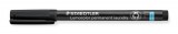 Textil jelölő alkoholos marker, 0,6 mm, kúpos, STAEDTLER Lumocolor&reg; laundry 319 LM, fekete (TS319LMF9)