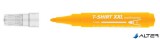 Textilmarker, 1-3 mm, kúpos, ICO "XXL T-Shirt", sárga