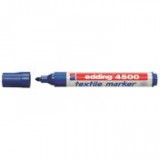Textilmarker, 2-3 mm, kúpos, EDDING "4500", kék