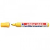 Textilmarker, 2-3 mm, kúpos, EDDING "4500", sárga