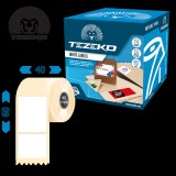 Tezeko 40 mm * 60 mm, öntapadós műanyag etikett címke ( 1000 címke/tekercs )