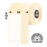 Tezeko 64 mm * 10 mm-es 1 pályás műanyag Ékszer címke (3500 címke/tekercs)