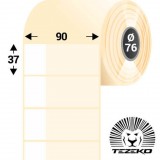 Tezeko Kábeljelölő, 90 mm * 37 mm-es 1 pályás műanyag etikett címke (3000 címke/tekercs)