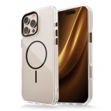 TFO Clear Thin MagSafe-kompatibilis tok iPhone 15 Pro - fekete-átlátszó