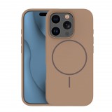 TFO Silicone Thin MagSafe-kompatibilis tok iPhone 15 Pro - barna