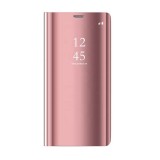TFO Smart Clear View könyvtok Samsung Galaxy S23 FE - rózsaszín