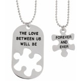 The Love Between Us Will Be Forever And Ever páros nyaklánc