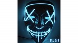 The Purge A bűn éjszakája LED világító halloween, farsangi maszk - KÉK