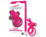 The Screaming O Screaming O Ohare - akkus, nyuszis, vibrációs péniszgyűrű (pink)