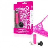 The Screaming O Screaming O Panty Set - akkus, rádiós vibrációs tanga (pink) S-L