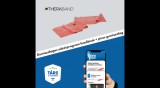TheraBand erősítő gumiszalag 150 cm, közepes, piros + gumiszalagos edzésprogram kezdőknek (digitális)