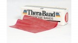 TheraBand™ Erősítő gumiszalag gurigában 5,5 m, közepes, piros