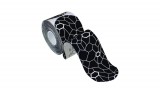 Theraband kineziológiai tape 5 cm x 25,4 cm fekete/fehér mintával (20 db) - előre levágott