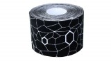 TheraBand kineziológiai tape 5 cm x 5 m, fekete, fehér mintával