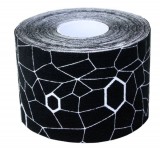 TheraBand kineziológiai tape 5 cm x 5 m, fekete, fehér mintával