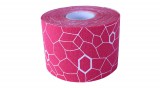 TheraBand kineziológiai tape 5 cm x 5 m, rózsaszín, fehér mintával