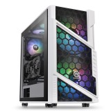 Thermaltake Commander C31 TG Snow ARGB Edition ATX fehér gamer számítógép ház