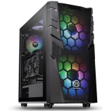 Thermaltake Commander C32 TG ARGB táp nélküli ablakos ATX számítógépház fekete (CA-1N3-00M1WN-00) - Számítógépház