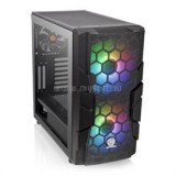 Thermaltake Commander C33 TG ARGB Fekete ablakos (Táp nélküli) ATX ház (CA-1N4-00M1WN-00)