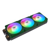 Thermaltake CT140 EX Reverse 140mm PWM ARGB Rendszerhűtő ventilátor 3db - Zöld (CL-F230-PL14RG-A)