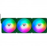 Thermaltake CT140 PWM 140x140x25mm EX ARGB Sync PC Rendszerhűtő ventilátor 3db - Sötétzöld (CL-F222-PL14RG-A)