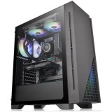 Thermaltake H330 Tempered Glass táp nélküli ablakos ATX számítógépház fekete (CA-1R8-00M1WN-00)