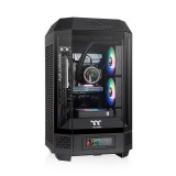 Thermaltake The Tower 250 Mini Tower Chassis Tempered Glass Black CA-1Z9-00S1WN-00