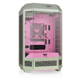 Thermaltake The Tower 300 Számítógépház Opcionális LCD kijelzővel - Türkiz / Pink (CA-1Y4-00SJWN-00)