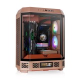 Thermaltake The Tower 600 Midi Torony Számítógépház + 2db 140mm ventilátor - Barna (CA-1Z1-00MGWN-00)