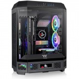 Thermaltake The Tower 600 Midi Torony Számítógépház + 2db 140mm ventilátor - Fekete (CA-1Z1-00M1WN-00)