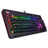 Thermaltake Ttesports Level 20 RGB Mechanikus Billentyűzet (Cherry MX Speed Silver) USB, US (fekete) (KB-LVT-SSBRUS-01)