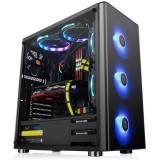 Thermaltake V200 Tempered Glass RGB Edition táp nélküli ablakos ATX számítógépház fekete (CA-1K8-00M1WN-01)